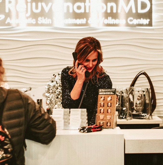 PCC Receptionist answering phone calls