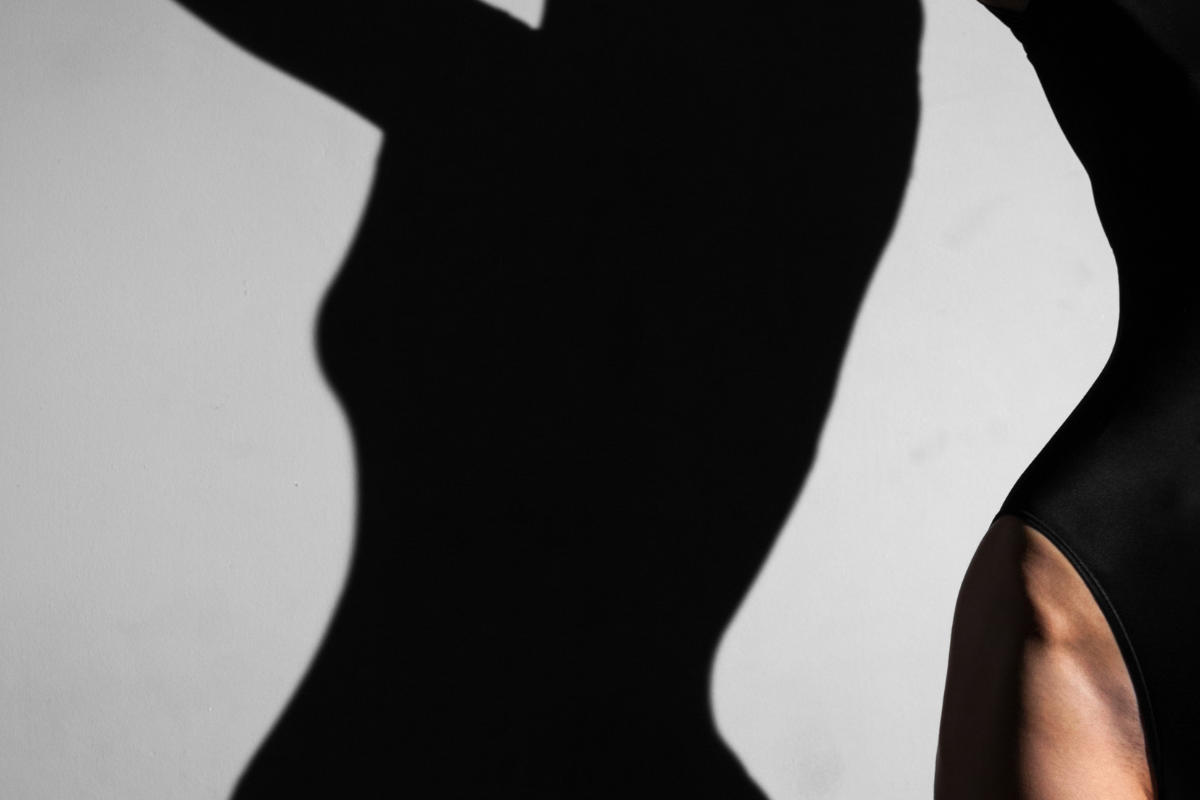 Woman's body in a silhouette