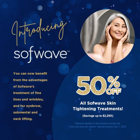 Take 50% off skin tightening with Sofwave technology