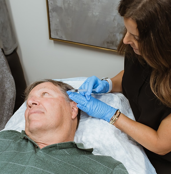 PRP for Hair Loss | Physician Injecting PRP into Scalp